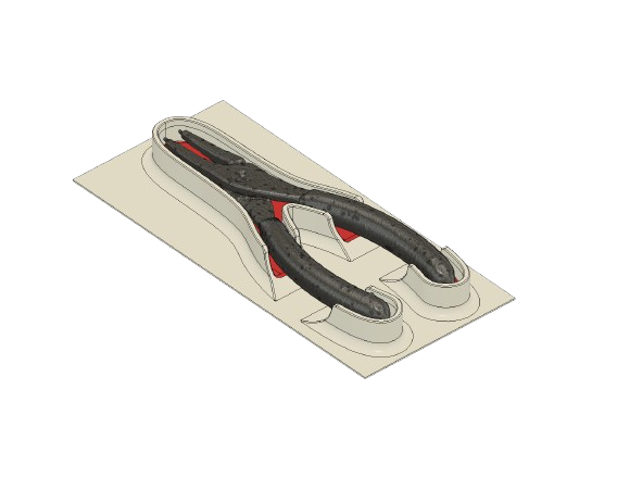 Custom 3D printed tool holders